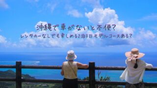 沖縄は車がないと不便？レンタカーなしでも楽しめる2泊3日モデルコースある？